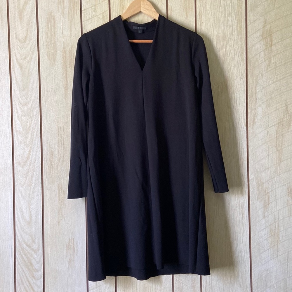 COS V Neck Flared Dress